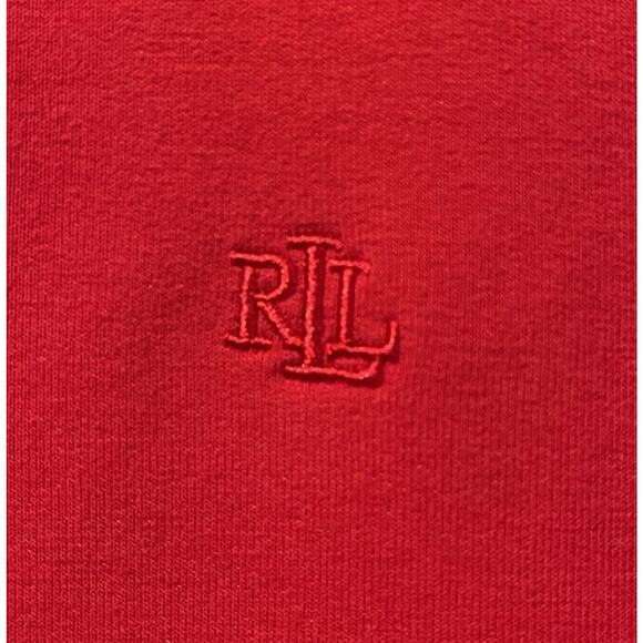 Lauren Ralph Lauren Jacket Women Large Red Black Full Zip Track Pockets - Picture 3 of 10